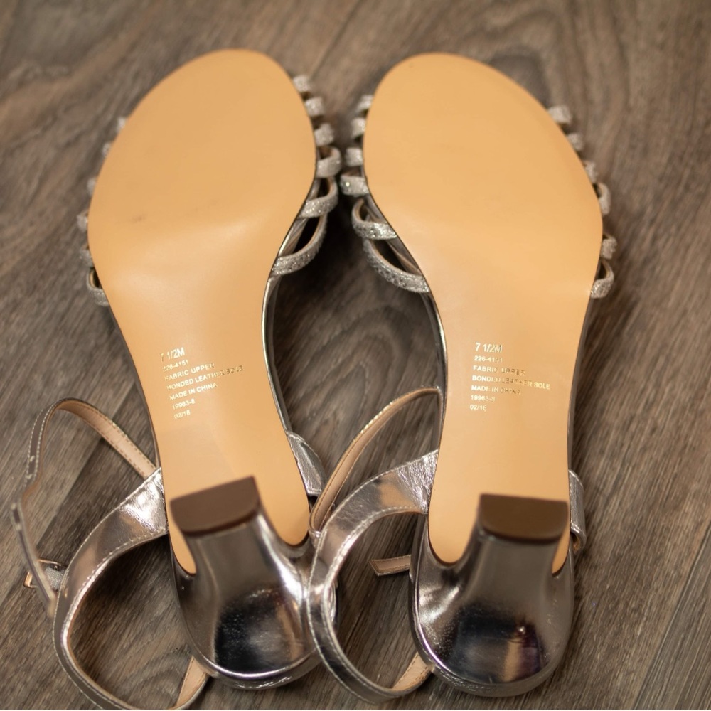 Silver Rhinestone Heels - Picture 2 of 4